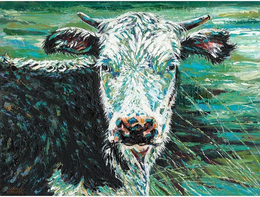 ArtDirect Marshland Cow I Unframed Art Print Giclee Poster by Vitaletti, Carolee - Ready for Framing with Customization Sizes 10x8, 14x11, 20x15, 32x24, 48x36, and 60x45 Inches