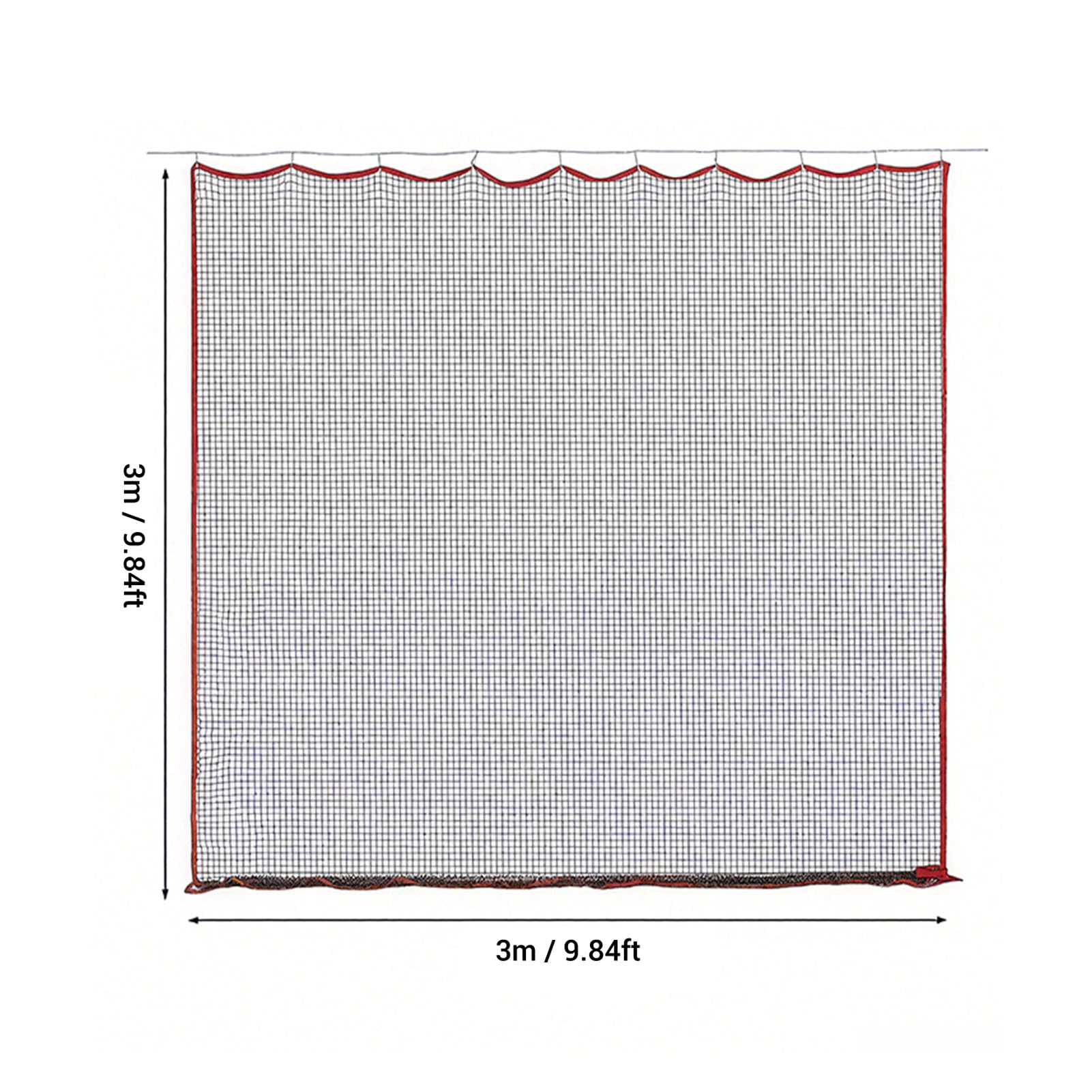 Rete da Golf, Rete da Golf 9,84x9,84ft, da Colpire nel Cortile in Fibra di Poliestere per Baseball Hockey Calcio Pallavolo Tennis Allenamento Indoor Outdoor