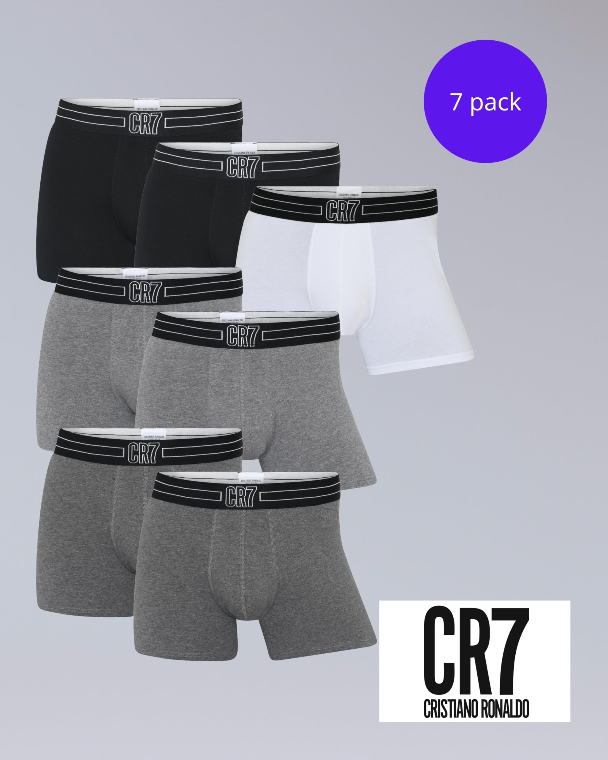 CR7 Boxershorts Herren Baumwolle (8er Pack) Unterhosen Herren von Cristiano Ronaldo