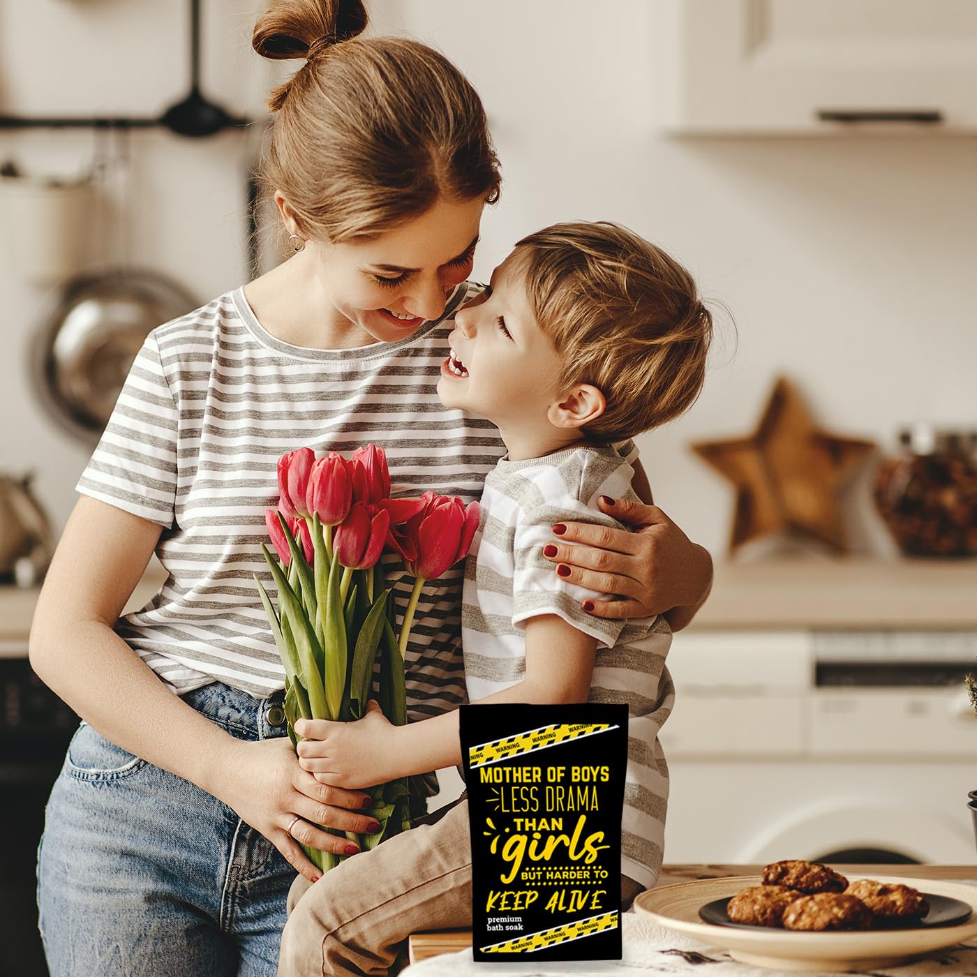 Mother of Boys Bath Soak Funny Gag Gifts Women Mothers Day Basket Ideas Stocking Stuffers Family Friendly Prank Presents