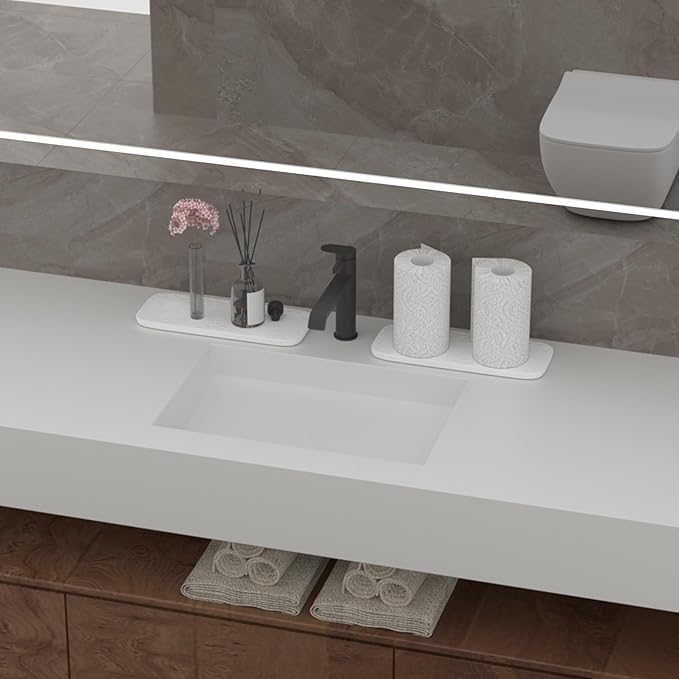 Bandeja de Baño Cerámica Premium - Organizador Antideslizante miniatura 4