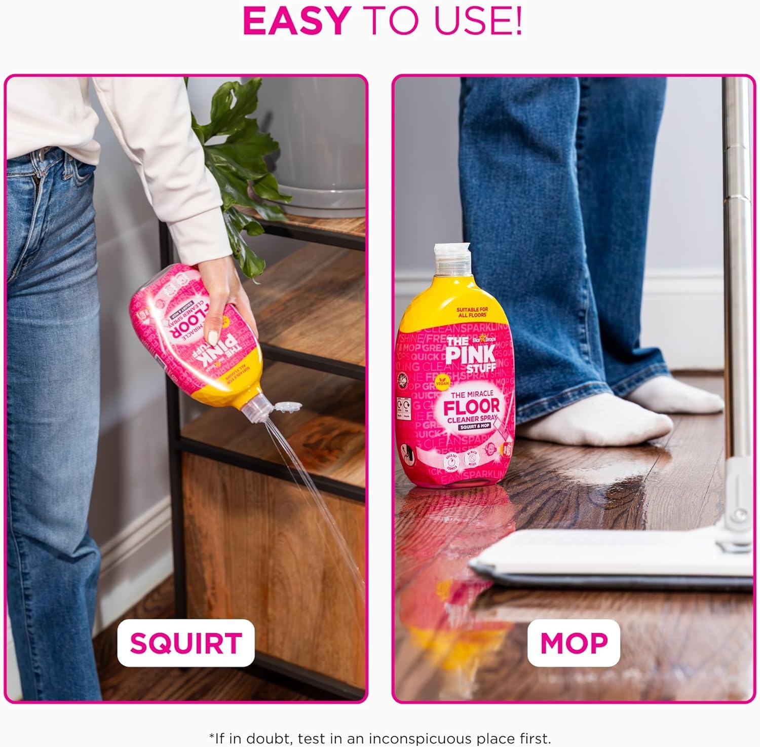 The Pink Stuff - Limpiador de suelos en espray, 12 unidades, con fórmula de secado rápido, no requiere agua, 750 ml + llavero Beni Culinari gratuito