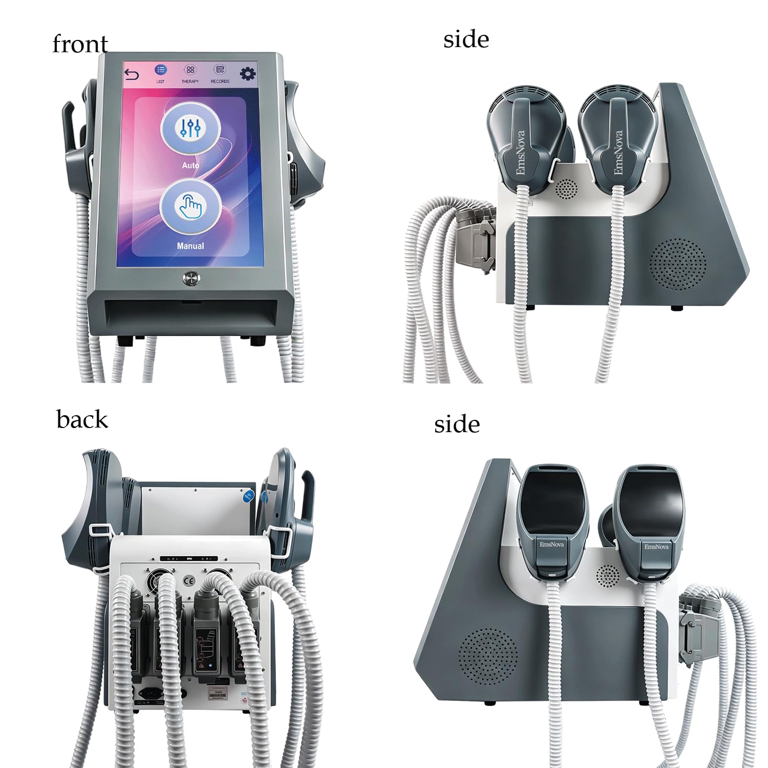 Körperpflegegerät mit 4 Griffen, Touch-Display, multifunktionales Schönheitsgerät für den Heim- und Salongebrauch, tragbare Körperpflege-Maschine