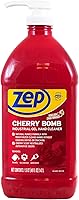 Vista 2 de Zep Cherry Bomb Limpiador de manos 48 oz (caja de 4) – Roca volcánica y emolientes – Perfecto para mecánicos y aficionados al bricolaje