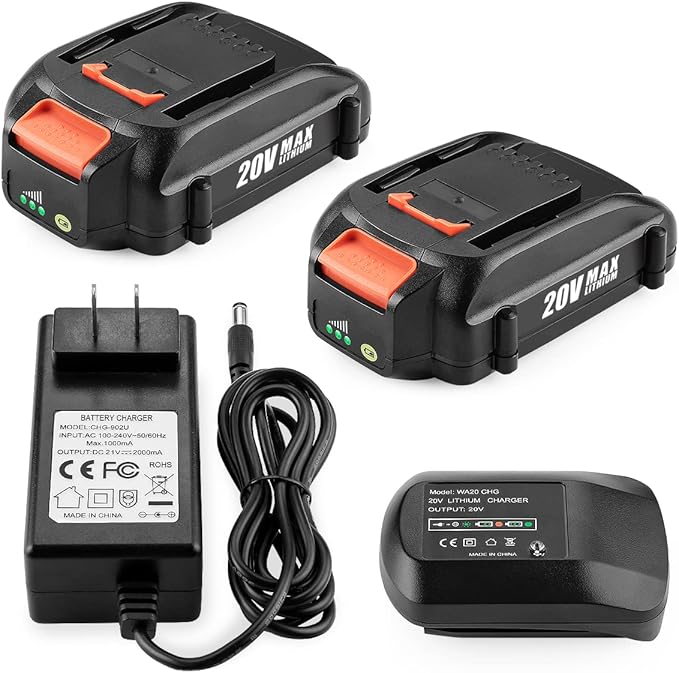 Pour Worx 20V Double Port WA3875 Remplacement Du Chargeur Pour Worx 18v 20v Wa3578 Wa3525 Wa3520 Wa3575 Batterie - View #5