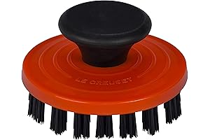 Thin Nylon Bristles Le Creuset Cast Iron Grill Pan Brush with Stiff...