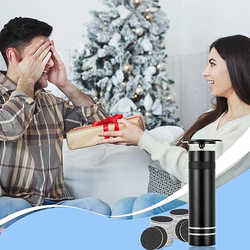 Miniatura 6 de Removedor eléctrico de callos para pies, 60 discos de papel de lija de repuesto, ajuste de velocidad de 1200 RPM, cuerpo de metal, eliminación de