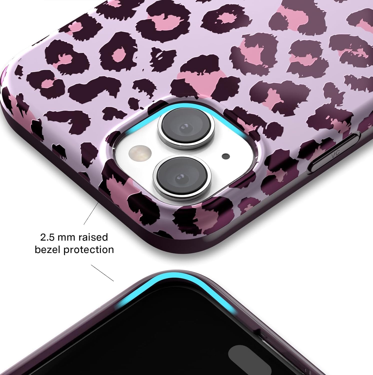 VELVET CAVIAR for iPhone 15 Case - Compatible with MagSafe [10ft Drop Tested] - Purrfect Pink Leopard Print