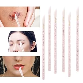 Tbestmax 200 Disposable Mascara Wand and Lipstick Applicator Wands Crystal Lip Gloss Brush Lash Spoolies for Eyelash Extensions (Hotpink)