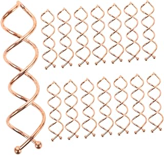 20pcs Metal Rose Golden Spiral Hair Pins, Bobby Pins, and Hair Clips for Women's Buns and Decorations