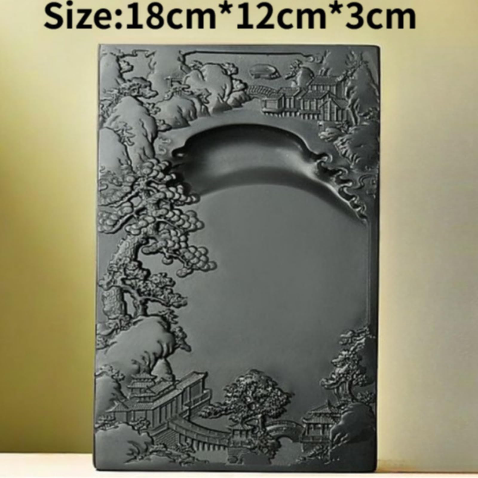 Inkstone, calligrafia per principianti, 18 cm, decorazione in stile antico con pietra d'inchiostro, pietra d'inchiostro, stile antico