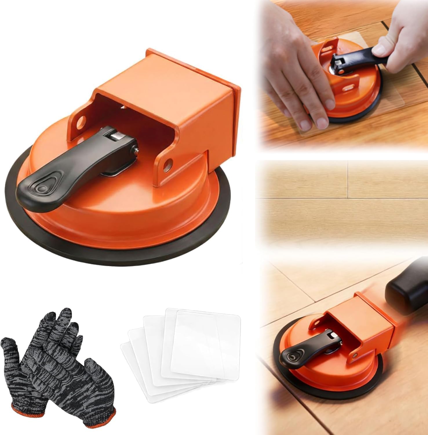 Floor Gap Fixer Tool, 2026 Upgraded Heavy Duty Floor Gap Fixer Suction Cup Tool, Adjustable Height Setter & Countertop Leveling Tools for Vinyl, Wood, Laminate Floors