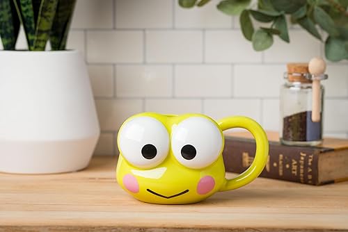 Miniatura 256 de Silver Buffalo Sanrio Hello Kitty and Friends Pompompurin - Taza de cerámica esculpida en 3D, 20 onzas