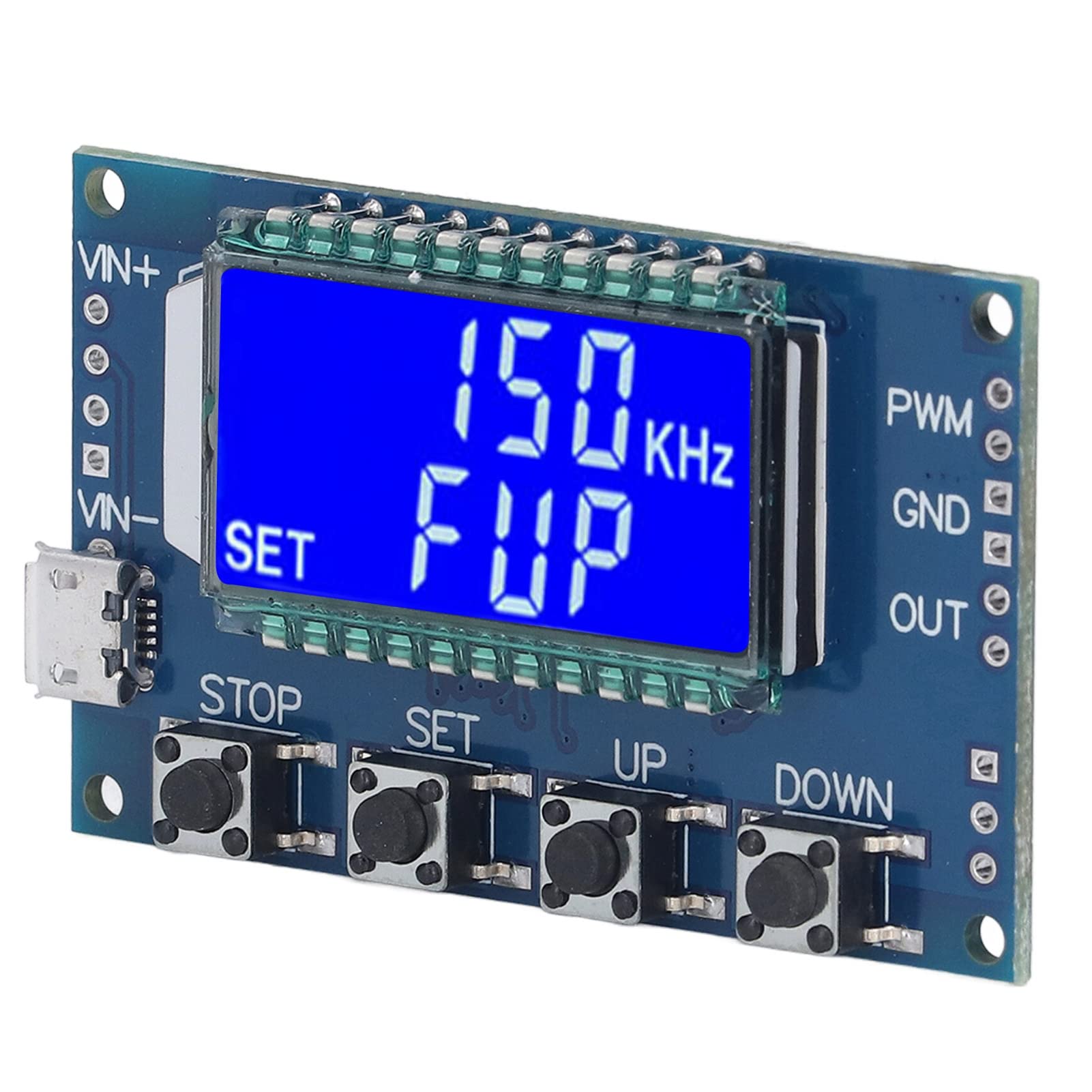 Respicefinem Signal 6×5×2 Pwm Pulse Rectangular Signal Generator Module with LCD Display Frequency