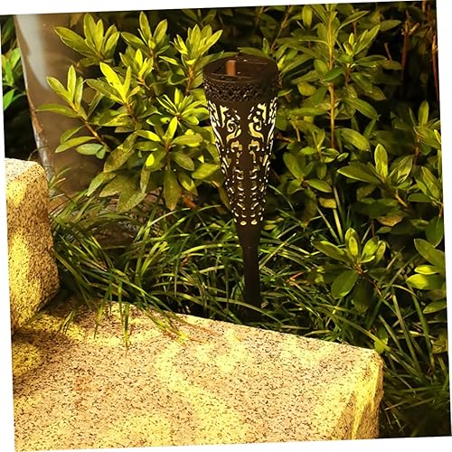 Miniatura 4 de 4 unids luz solar de césped luces solares al aire libre jardín luces jardín iluminación jardín poste valla luces jardín jardín luces lámpara de