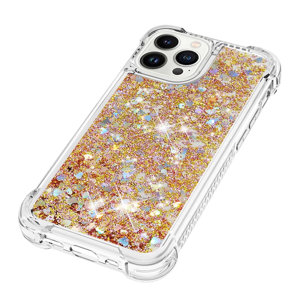 NALIA Custodia Glitter Trasparente Per IPhone 15 – Paillettes Antigiallo E Protezione Antiurto - 3