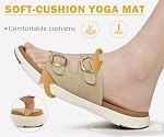 COFACE Womens Orthotic Slides Comfort Plantar Fasciitis Arch Support Slip on Flat Sandals Ladies Soft Cushion Fashion Yoga Mat Slippers With Adjustable Straps
