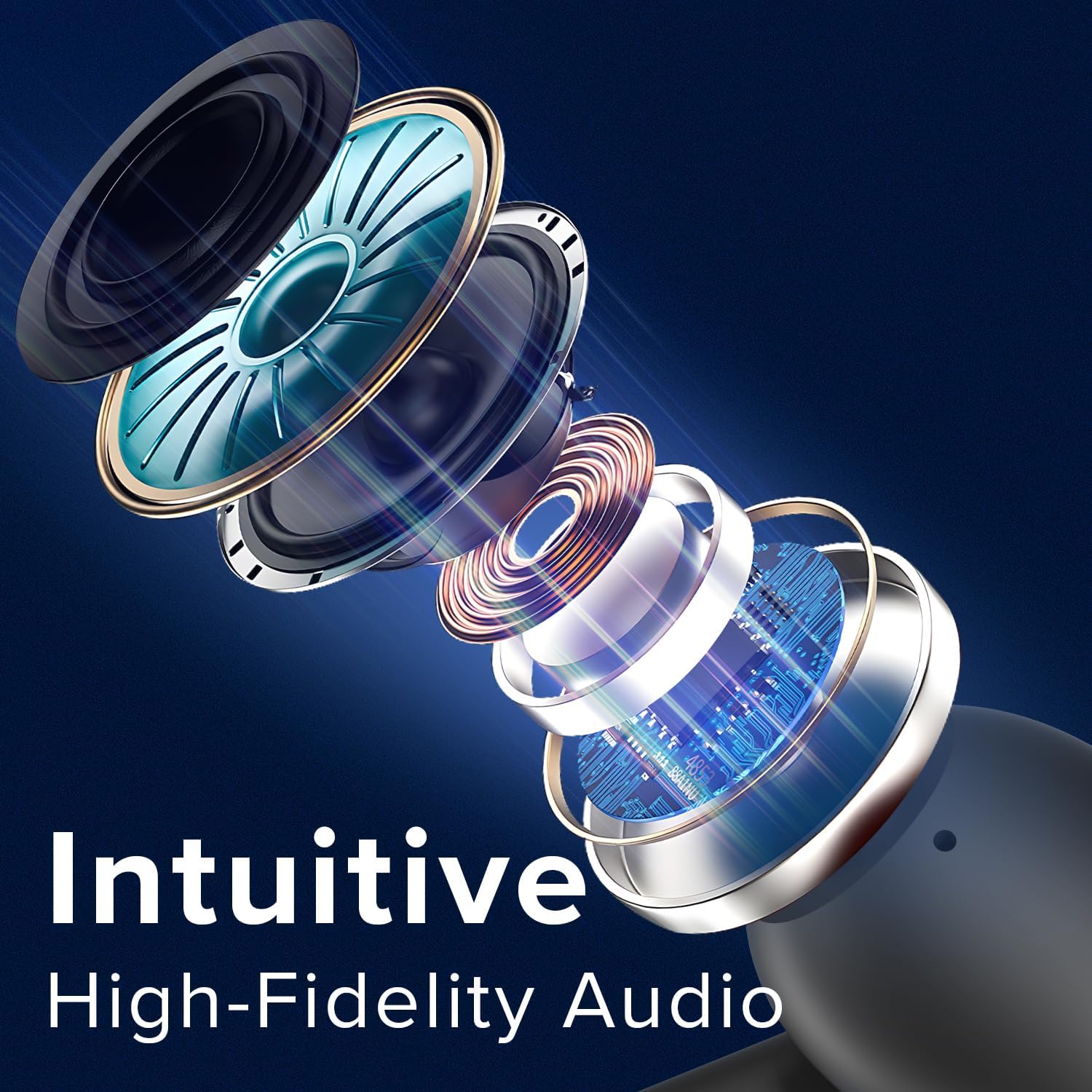 Ngabeledug view of Coby True Wireless Earbud components