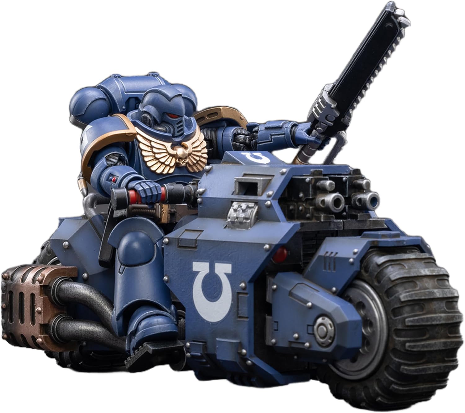 JOYTOY 1/18 Action Figure Warhammer 40,000 Ultramarines Outriders,Ultramarines Intercessors Ver.3 4.8inch Movable Model Collectible Figurine