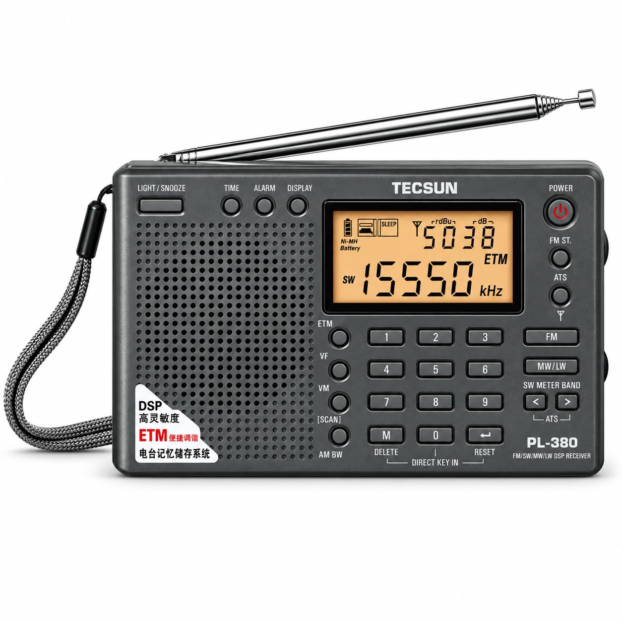 Amazon.com: TECSUN PL-380 DSP FM Stereo. MW. SW. LW. World Band
