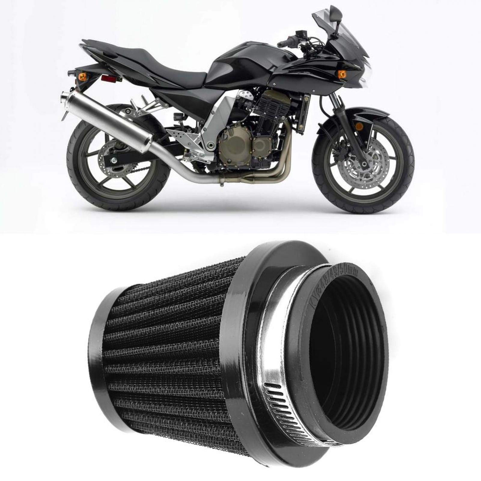 Filtre à Air Conique Pour Moto - Diamètres 51mm, 55mm, 60mm - Haut Débit, Nettoyable