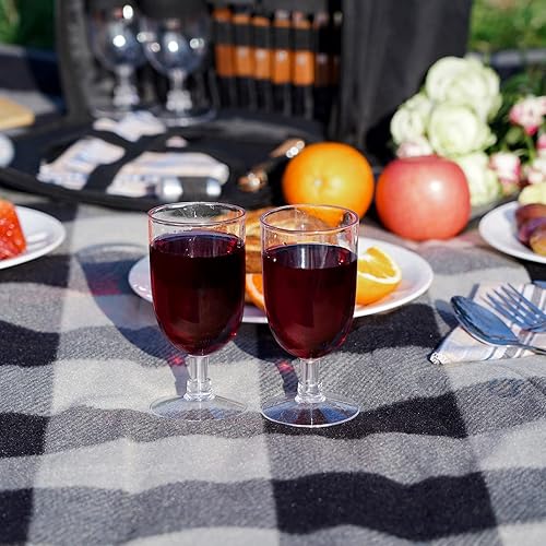 Miniatura 9 de HappyPicnic Juego de mochila de picnic para 4 personas con enfriador aislado y manta de picnic impermeable para la familia, al aire libre, playa,