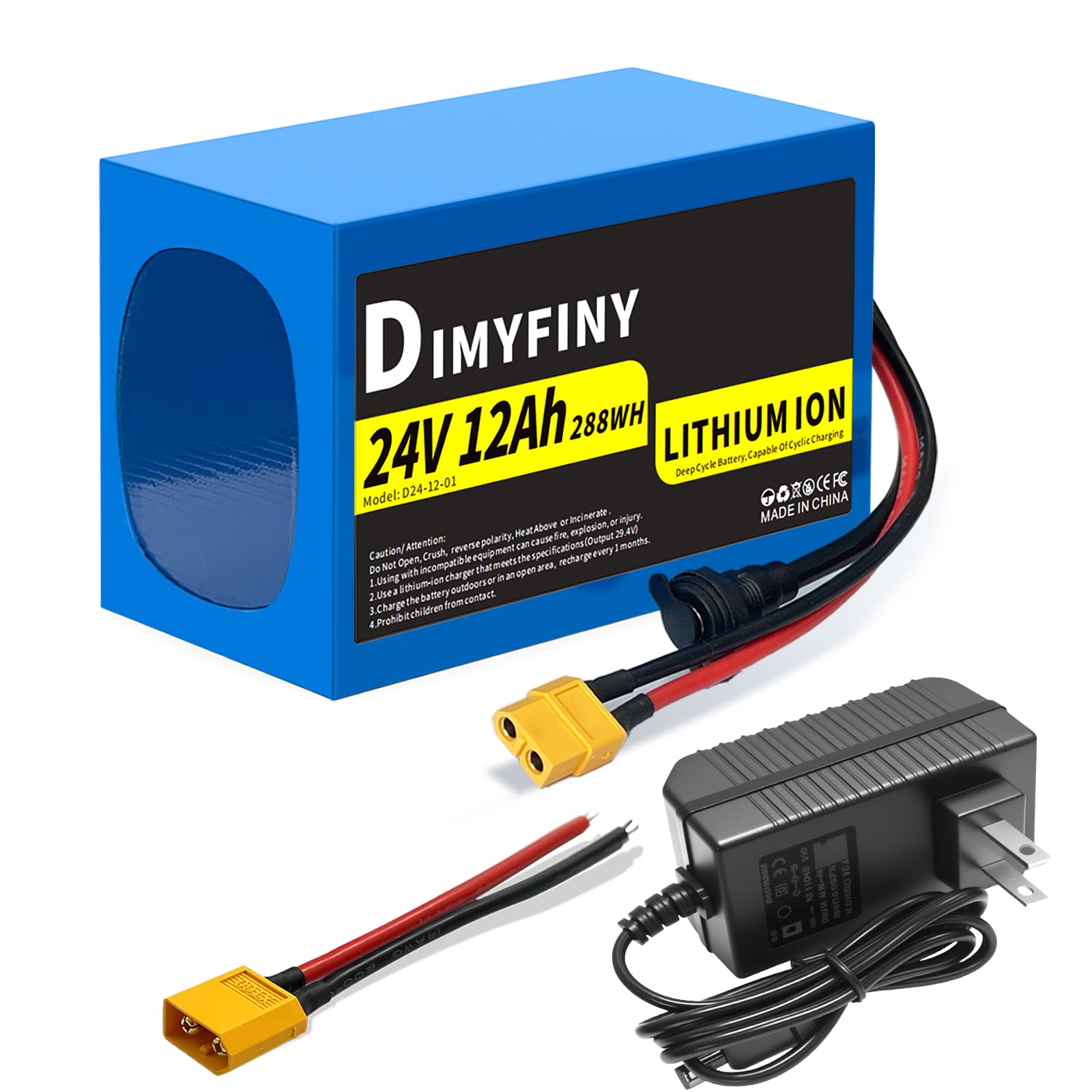 Amazon.com: 24V 12AH Battery, Built-in 25A BMS, with Fast Charger