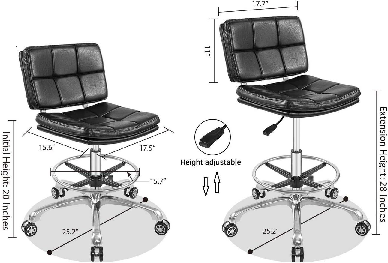 Buy Drafting Chair Tall Office Chair For Standing Desk Adjustable Stools With Backrest Foot Rest Buy Drafting Chair Tall Office Chair For Standing Desk Adjustable Stools With Backrest Foot Rest