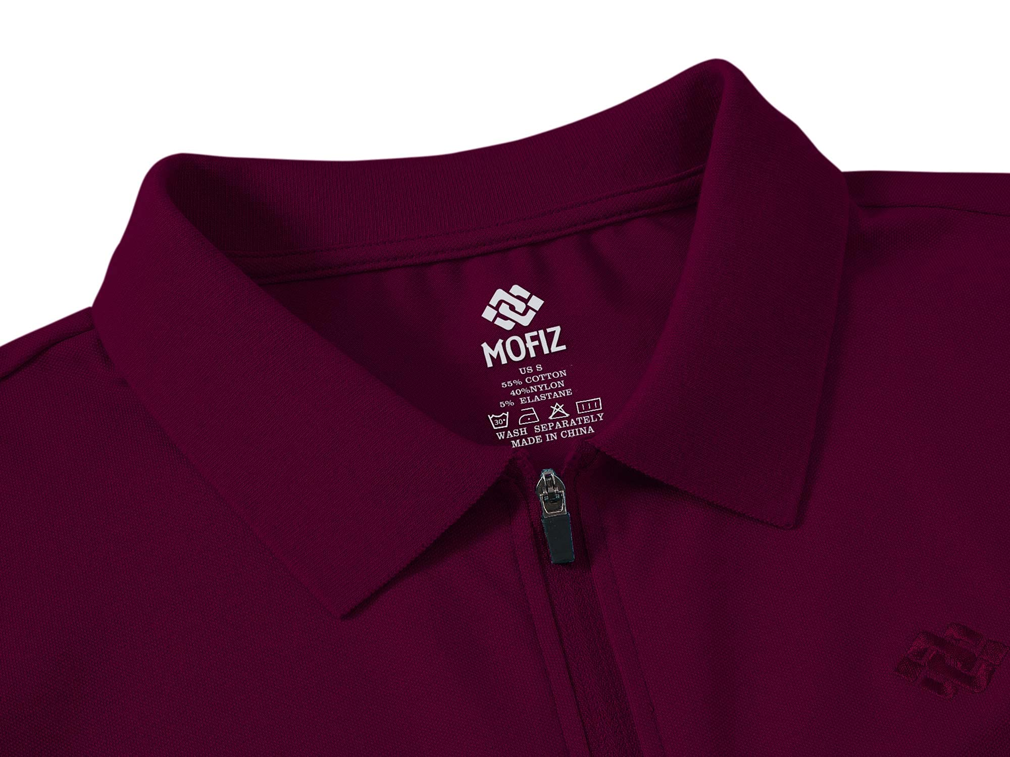 MoFiz Damen Poloshirt Langarm Baumwolle Polohemd Sport Polo Wintershirts mit Reißverschluss Kragen