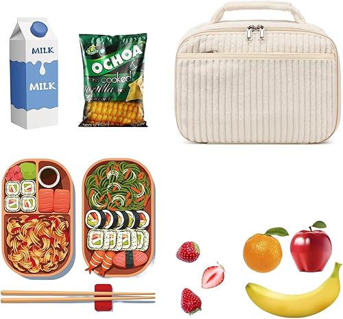 Miniatura 3 de Lonchera para niños y niñas, bolsa de almuerzo térmica, reutilizable, bolsa de almuerzo para viajes escolares