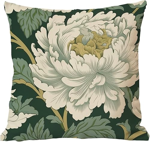 Vista 73 de ArogGeld Chinoiserie - Fundas de almohada escénicas asiáticas, estilo asiático, funda de almohada azul y verde Kelly, funda de cojín para decoración