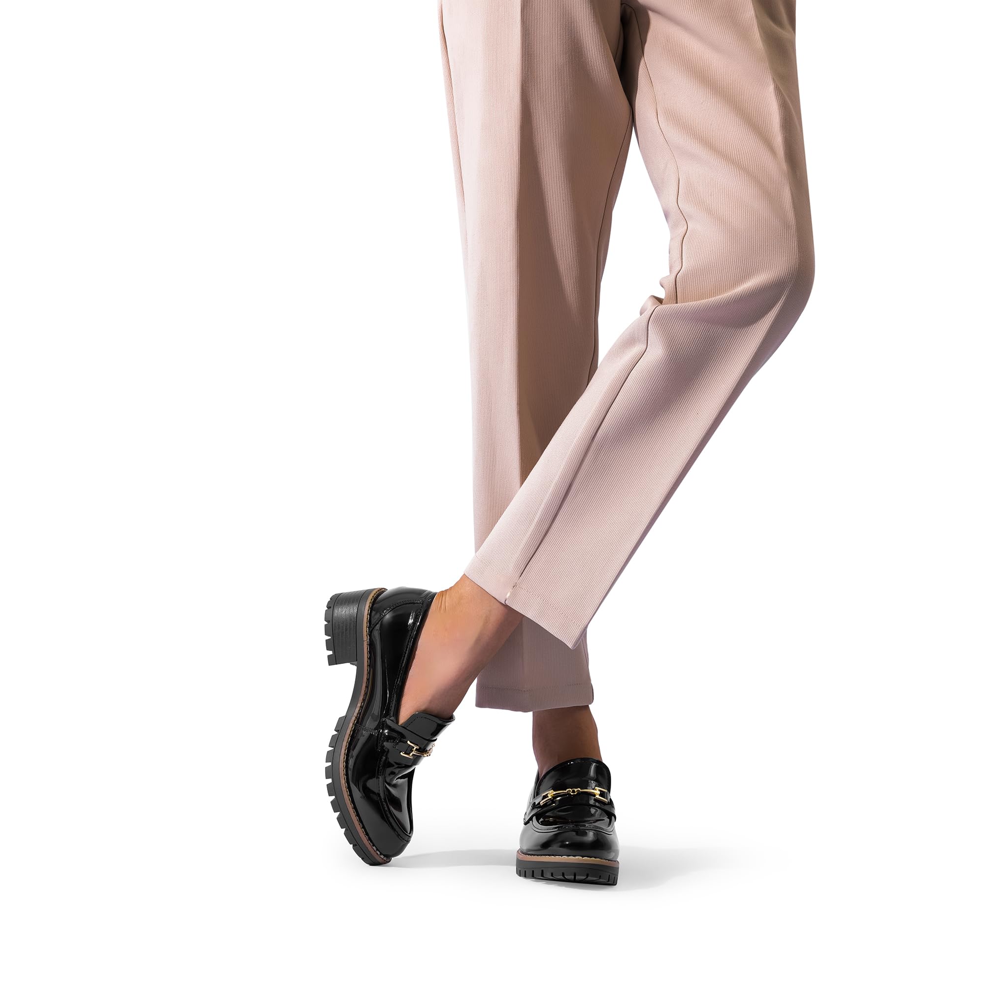 DREAM PAIRS Mocassini da Donna, con Plateau, Comodi, Slip-on, Eleganti, Casual, Mocassini