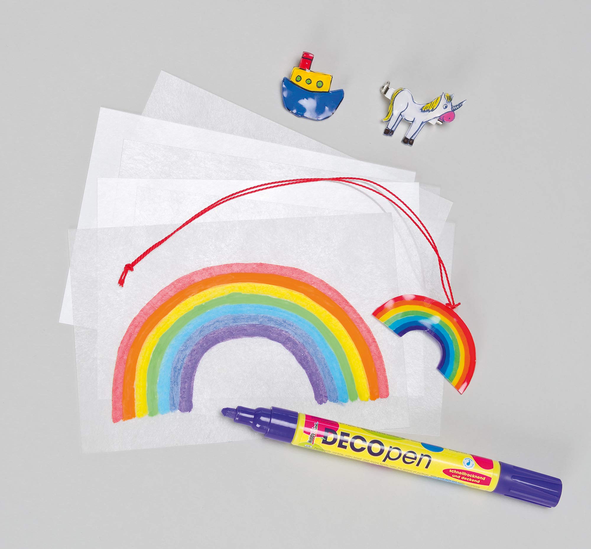 Fogli Adesivi Di Feltro Baker Ross - Arcobaleno, 20 Pezzi, 22x15 Cm, Per Lavoretti Creativi