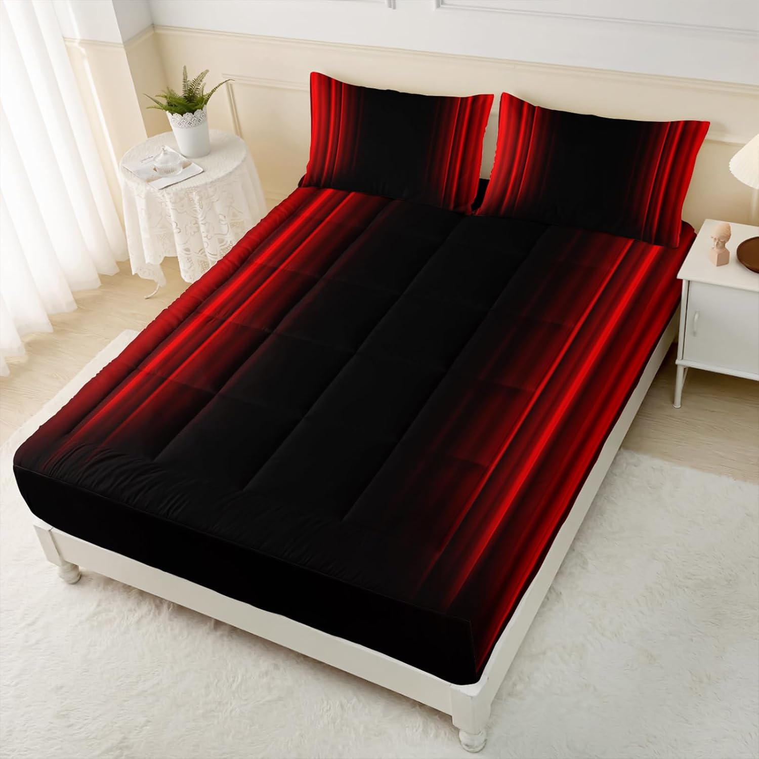 Axolotl Rainbow Cat Twin Mattress Pad Cover Quilted Fitted with Deep Pocket,Unicorn Cat Mattress Topper Stretches Up to 16",Colorful Mattress Protector for Girls Teens,1 Mattress Pad 2 Pillowcases