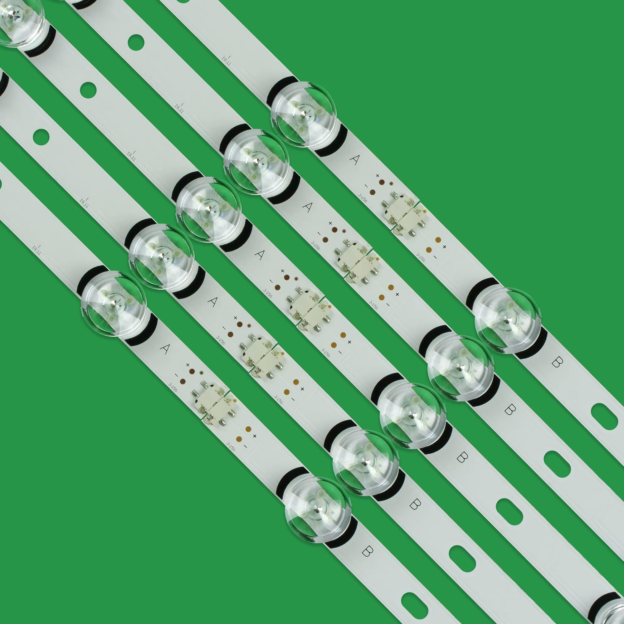 Generico kit 10 barre led RETROILLUMINAZIONE compatibili con tv lg 55" LB160DZ-A LB161DZ-B 55LB550 55LB551 55LB552 - ricambio premium con biadesivo