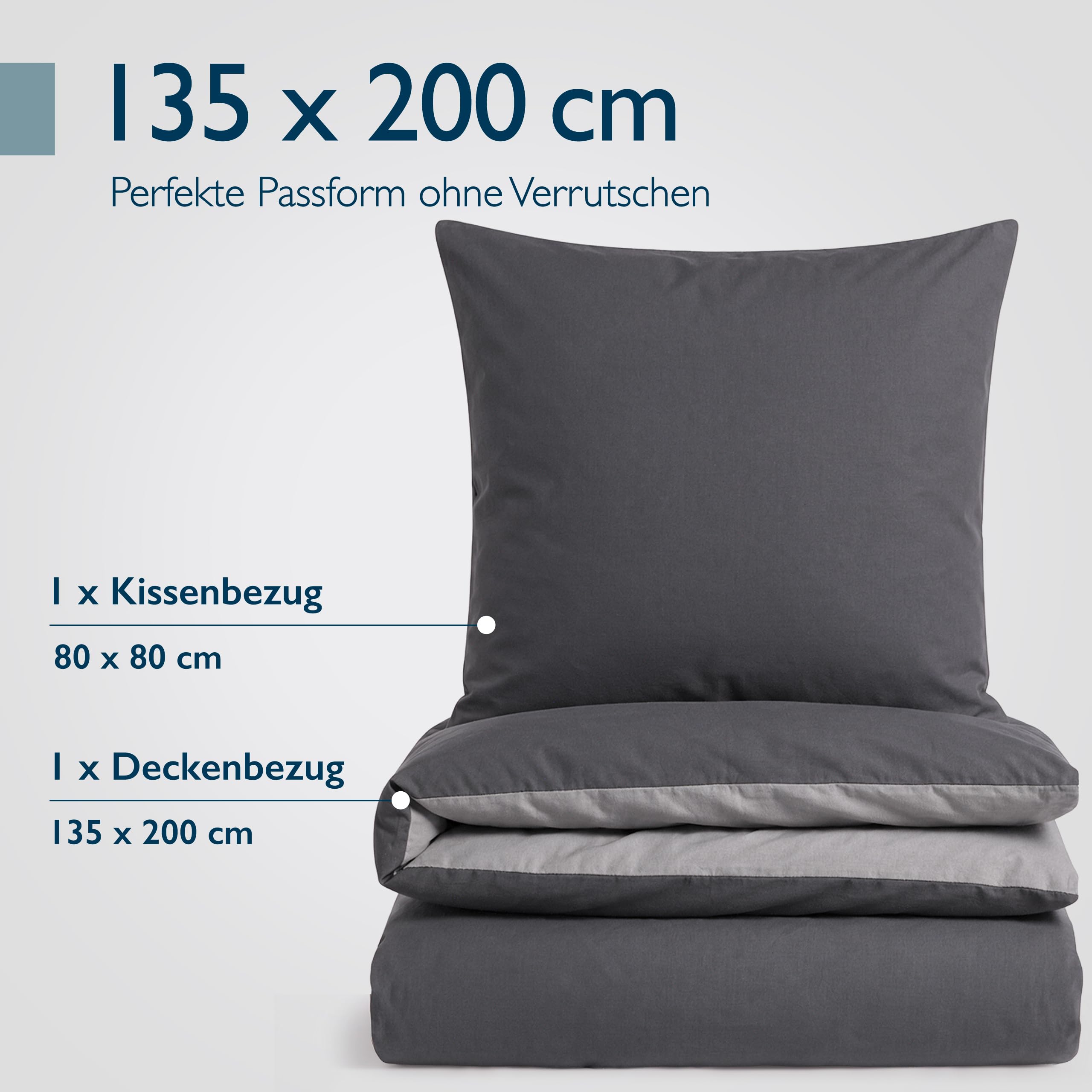 Beautissu Biber Bettwäsche 4tlg Winter Wendebettwäsche 100% Baumwolle