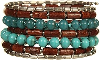 DCA Handcrafted Cluster Beaded Statement Necklace for Women Boho Ethnic Necklace for Party Festive and Casual Wear Price In India
