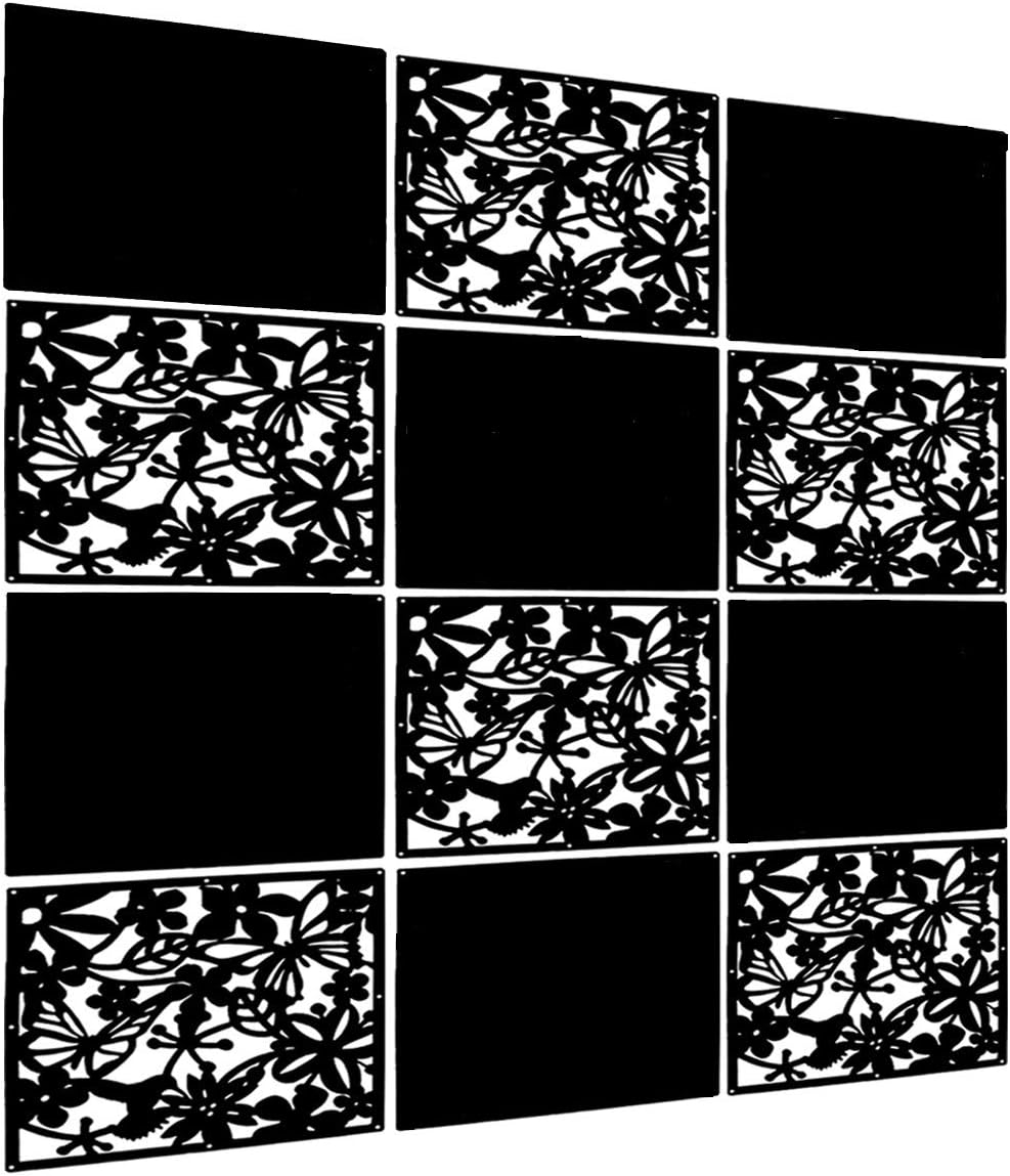 LRZCGB Hanging Room Divider,12pcs PVC Hanging Screen Panel for