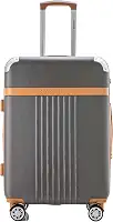 Mala de Viagem Média Athena Rígida ABS, Para Despacho 23kg, com 4 Rodas Duplas 360º, Cadeado TSA e Zíper Expansível