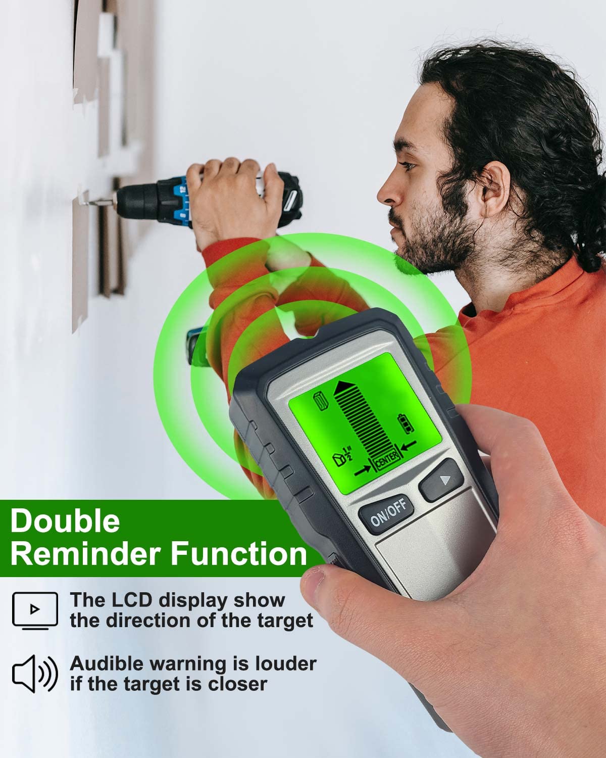 KALAHOL Stud Finder Wall Scanner 5 in 1 Stud Detector Electronic Stud