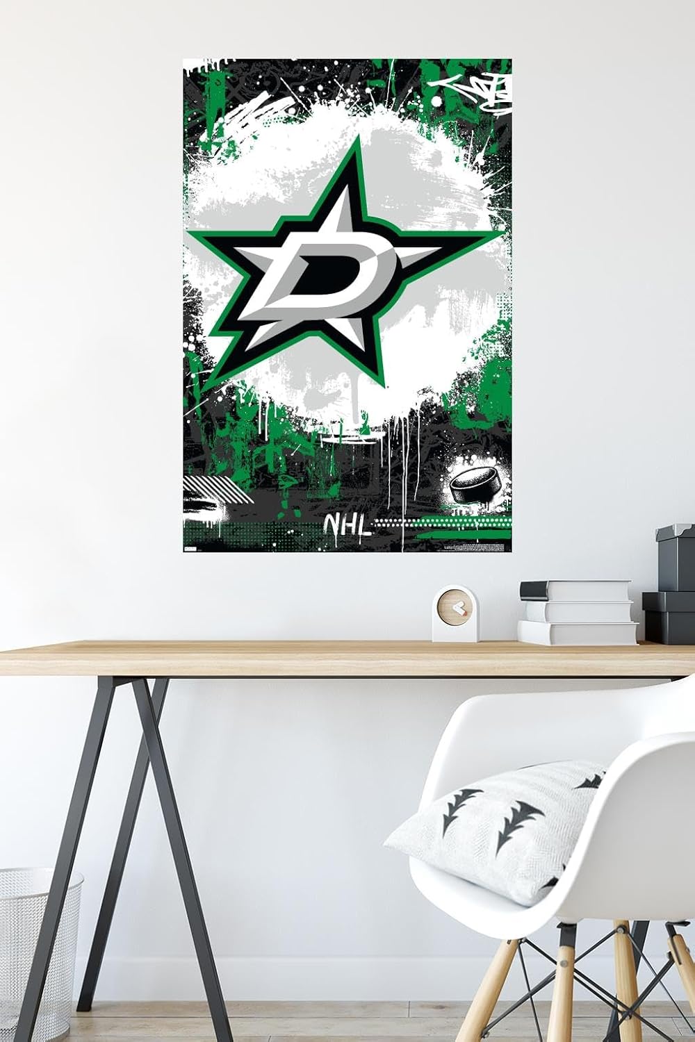 NHL Dallas Stars - Maximalist Logo 23 Wall Poster, 34L" x 22.4W", Unframed Version - Image 4