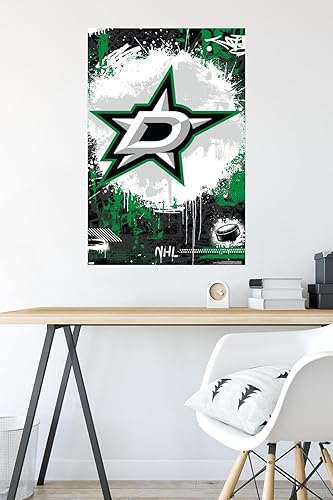Miniatura 4 de Trends International NHL Dallas Stars - Póster de pared con logotipo Maximalist 23, 22.37 x 34.00 pulgadas, versión premium sin marco