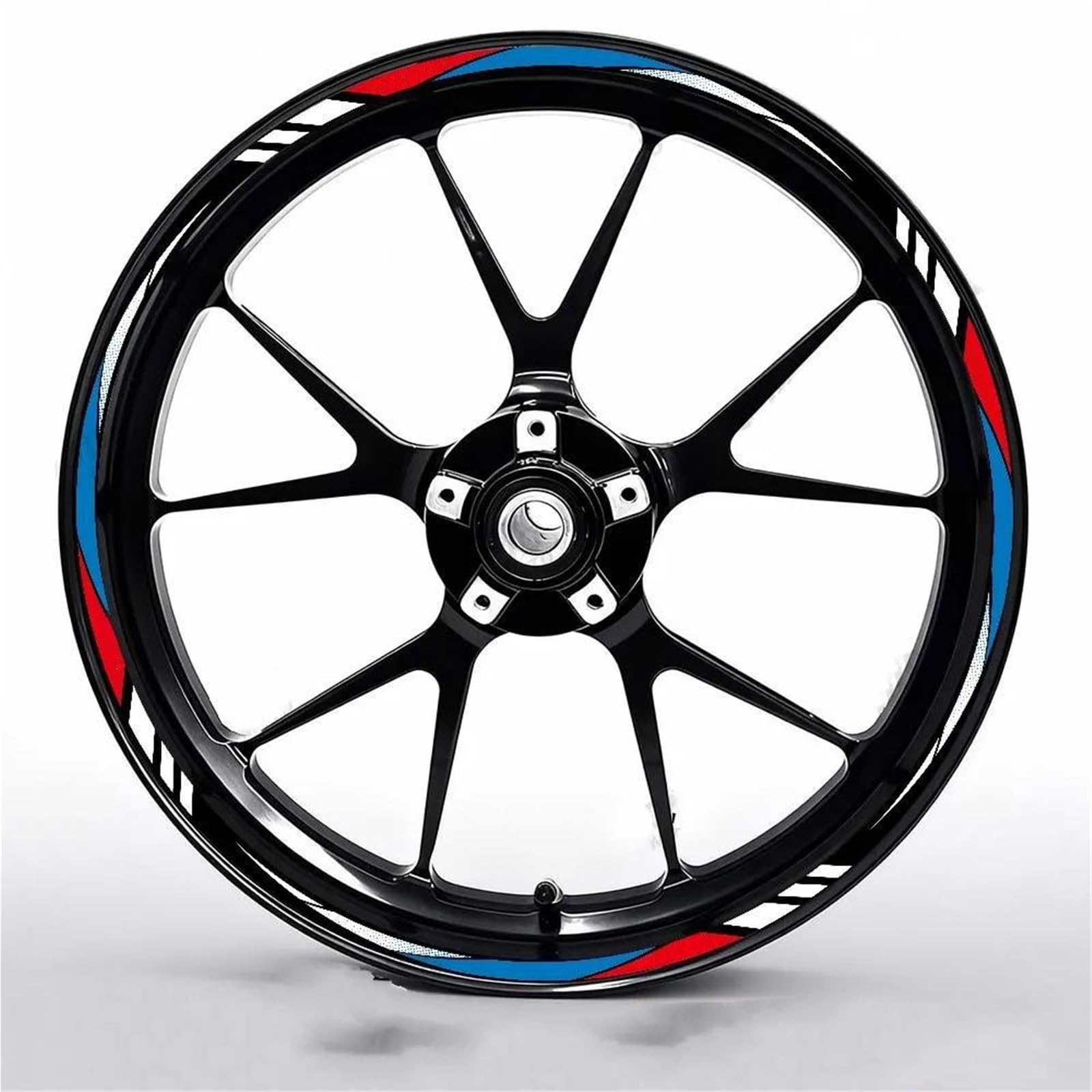 Motorcycle Wheel Stickers for Ducati Reflective Wheel Sticker Motorcycle 17inch Rim Stripes Inside of Hub Decal(17inch 10)