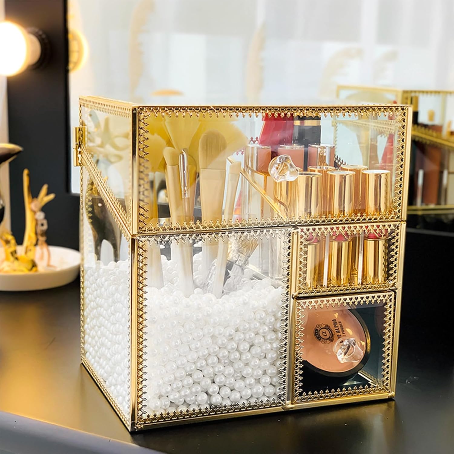 1300PCS Pearls for Crafting,White Pearl Beads with No Hole,Vase Filler Fake Pearls, Artificial Plastic Pearl Beads for Table Scatters, Wedding Party,Decoration - Image 6