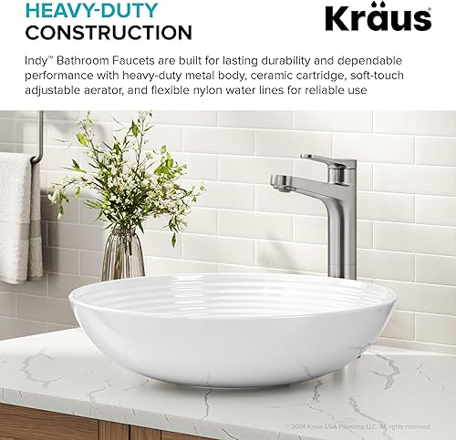 Miniatura 42 de KRAUS Indy - Grifo de baño con sensor sin contacto con caja de control y mezclador de temperatura en acero inoxidable sin manchas, KSB-10001SFS