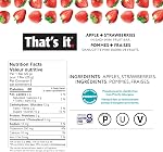 That's C'est ça. Mini Variété de barres de fruits (24 Pack) Pas de sucre ajouté, à base de plantes, végétalien & Sans gluten, Bar petit déjeuner, Paléo, pour les enfants & Adultes, non GMO, Fibre (8 Bleuets, 8 Fraises, 8 Mango)