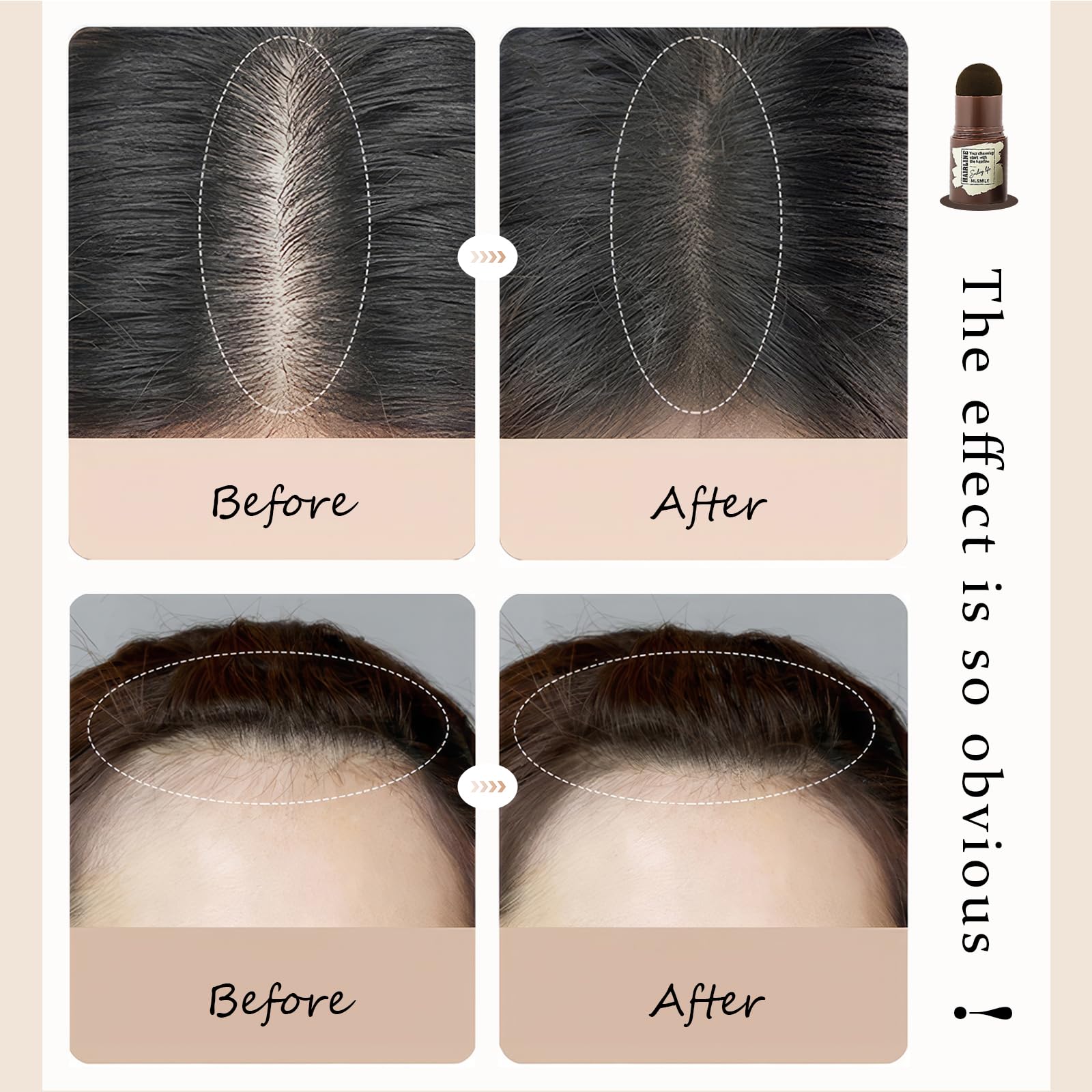 Sello de cejas y polvo de línea capilar, plantillas reutilizables 2 en 1 para cejas y bordes finos, sello de cejas, fórmula vegana a prueba de manchas, kit de cejas apto para principiantes