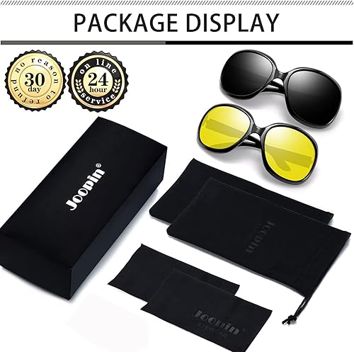 Miniatura 6 de Joopin Lentes de sol polarizados para mujer, de gran tamaño, de gran tamaño, para conducir, con protección UV, lentes de sol grandes