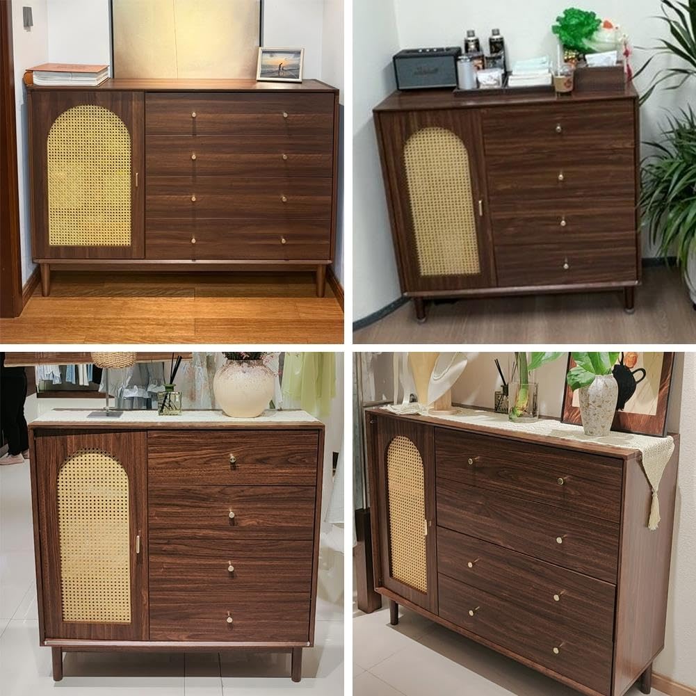 Credenza In Rattan, Mobile A Libera Installazione, Mobile Contenitore