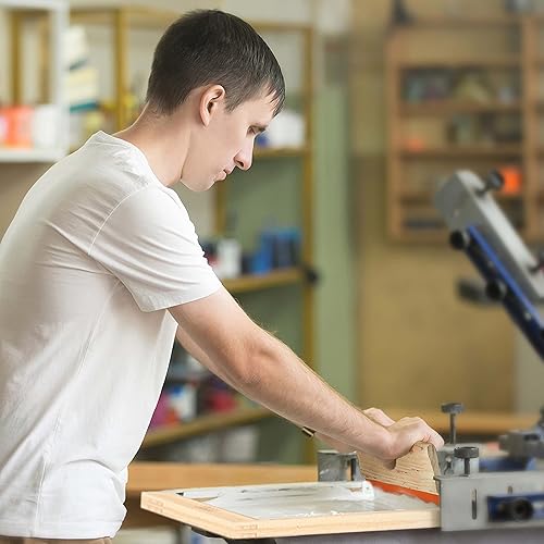 Miniatura 8 de Caydo Kit de impresión de pantalla de 24 piezas con tinta de impresión de pantalla blanca de 32 onzas para impresión de camisetas y serigrafía